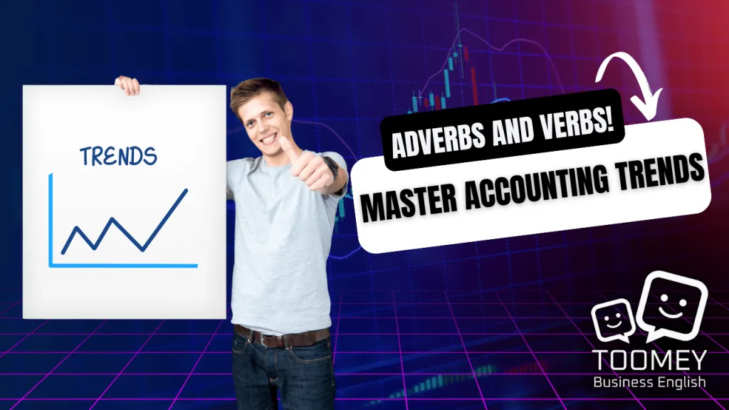 Man holding a trends board - Business English