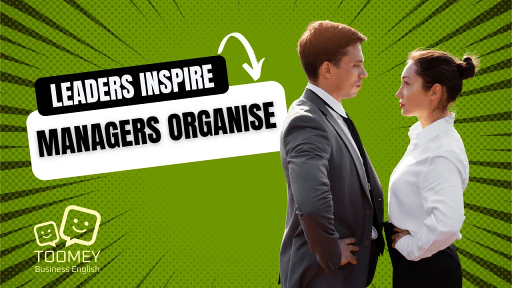 A manager and leader squaring up to one another.