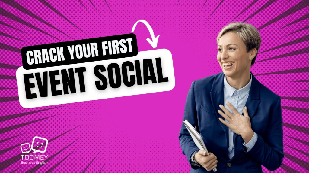 Woman laughing at social networking event.